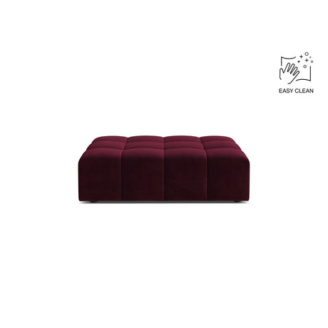 Chicago Pouf aus Samt in Burgund (Venus 2932), 102x84 cm von Cosmopolitan Design – Bild 1