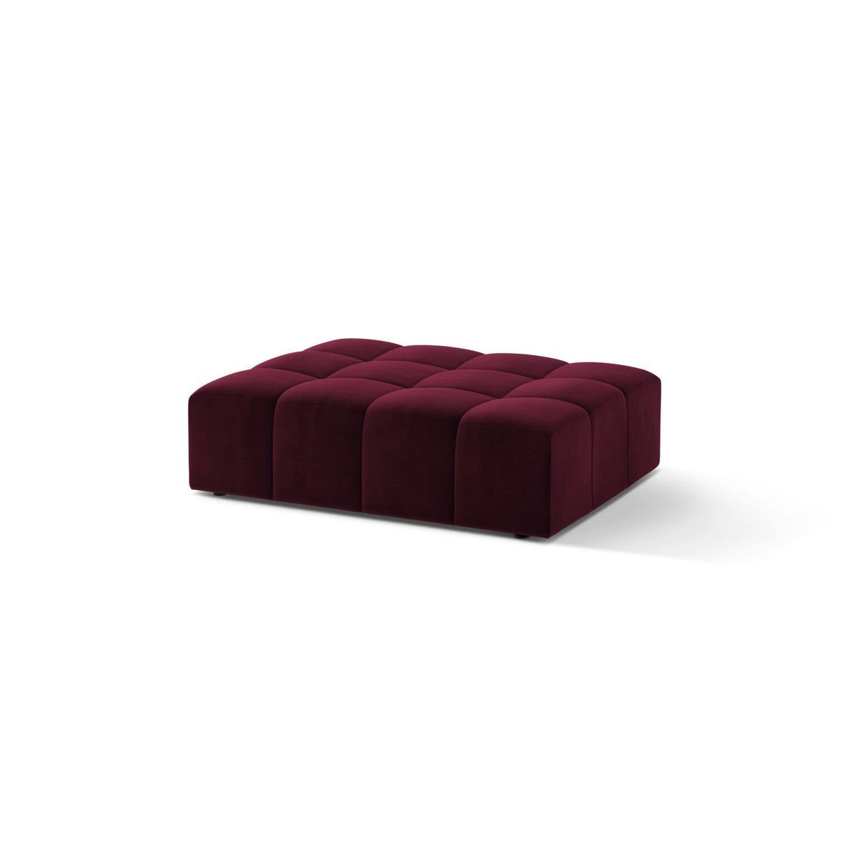 Chicago Pouf aus Samt in Burgund (Venus 2932), 102x84 cm von Cosmopolitan Design – Bild 3