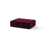 Chicago Pouf aus Samt in Burgund (Venus 2932), 102x84 cm von Cosmopolitan Design – Bild 3
