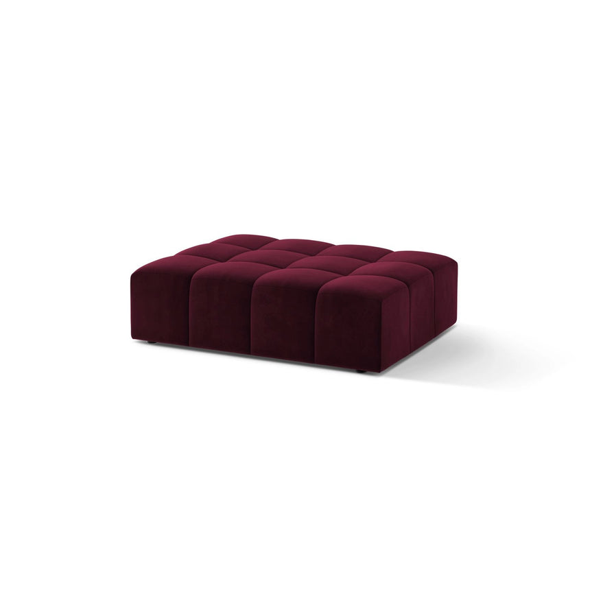 Chicago Pouf aus Samt in Burgund (Venus 2932), 102x84 cm von Cosmopolitan Design – Bild 3