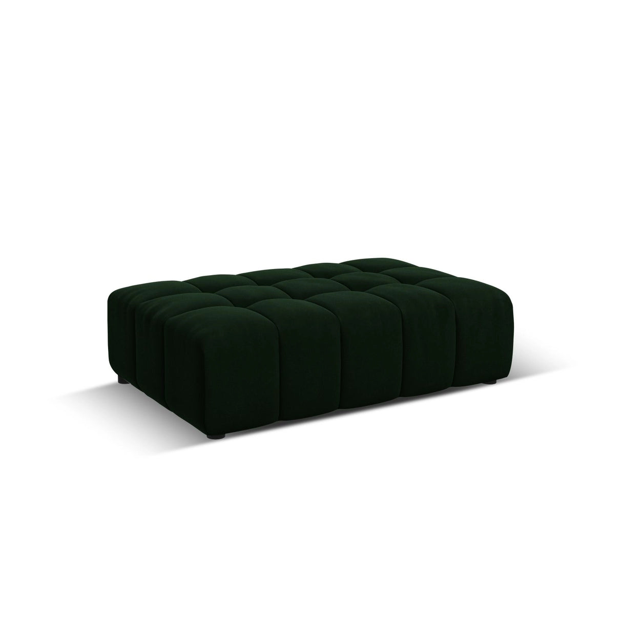 Chicago Pouf aus Samt in Flaschengrün (Bluvel 78), 102x80x40 cm von Cosmopolitan Design – Bild 3