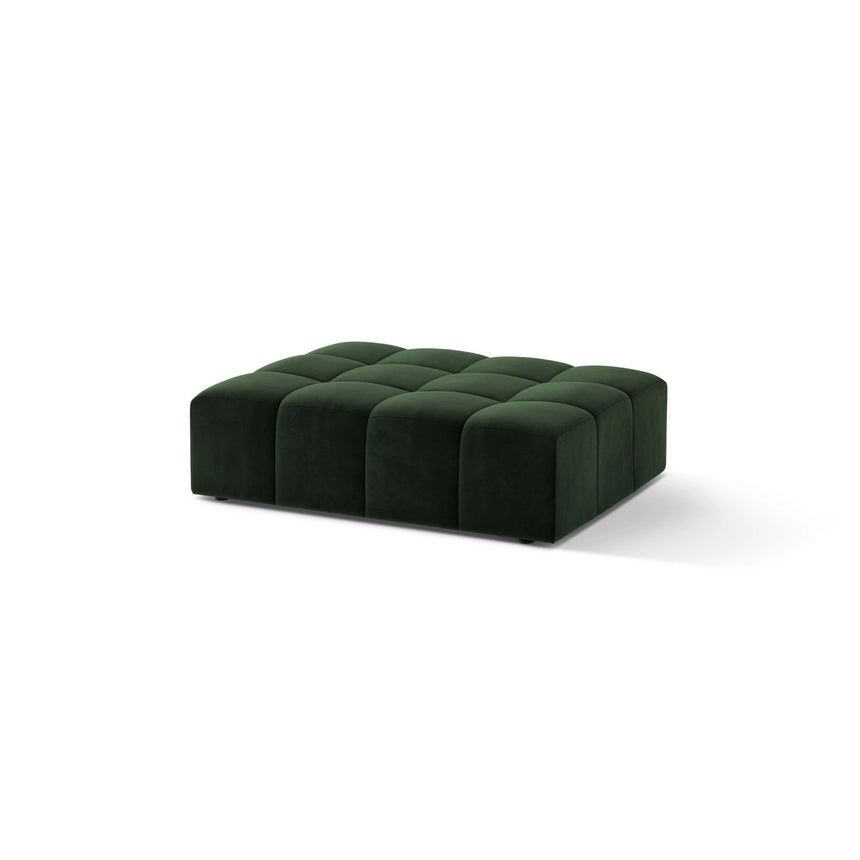 Chicago Pouf aus Samt in Flaschengrün (Venus 2940), 102x84 cm von Cosmopolitan Design – Bild 3