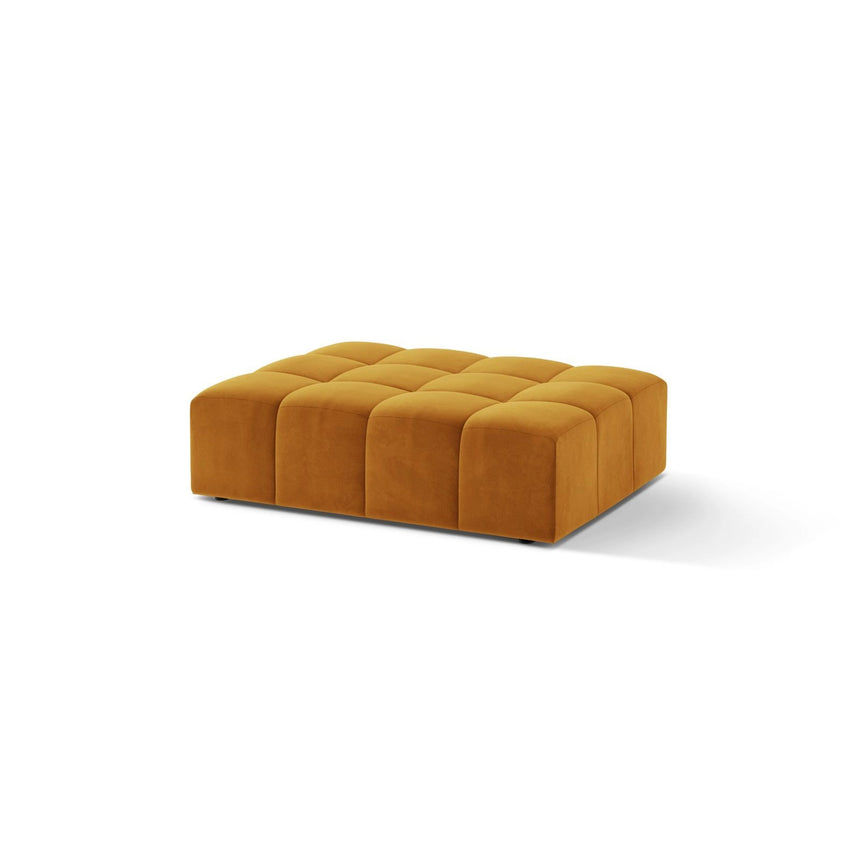 Chicago Pouf aus Samt in Gelb (Venus 2917), 102x84 cm von Cosmopolitan Design – Bild 3