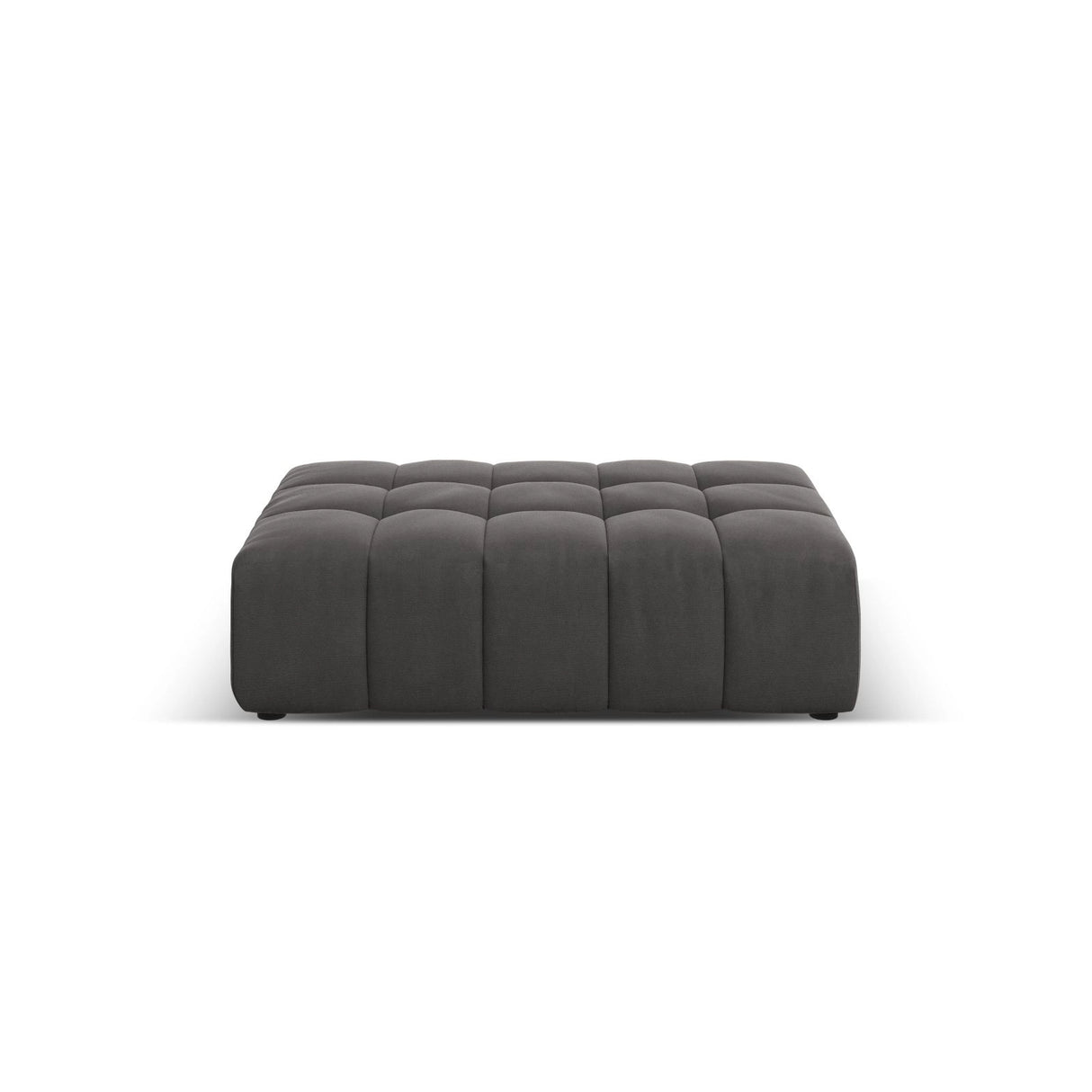 Chicago Pouf aus Samt in Grau (Bluvel 14), 102x80x40 cm von Cosmopolitan Design – Bild 1