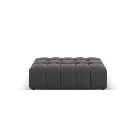 Chicago Pouf aus Samt in Grau (Bluvel 14), 102x80x40 cm von Cosmopolitan Design – Bild 1