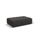 Chicago Pouf aus Samt in Grau (Bluvel 14), 102x80x40 cm von Cosmopolitan Design – Bild 3