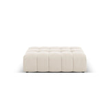 Chicago Pouf aus Samt in Hellbeige (Bluvel 22), 102x80x40 cm von Cosmopolitan Design – Bild 1