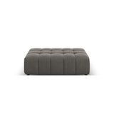 Chicago Pouf aus Samt in Hellgrau (Bluvel 13), 102x80x40 cm von Cosmopolitan Design – Bild 1
