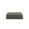 Chicago Pouf aus Samt in Hellgrau (Bluvel 13), 102x80x40 cm von Cosmopolitan Design – Bild 1