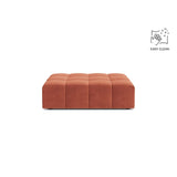 Chicago Pouf aus Samt in Koralle (Venus 2933), 102x84 cm von Cosmopolitan Design – Bild 1