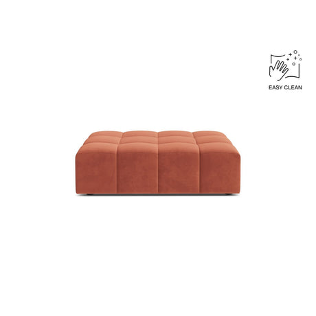 Chicago Pouf aus Samt in Koralle (Venus 2933), 102x84 cm von Cosmopolitan Design – Bild 1