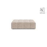 Chicago Pouf aus Samt in Leichtes Beige (Venus 2927), 102x84 cm von Cosmopolitan Design – Bild 1