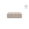 Chicago Pouf aus Samt in Leichtes Beige (Venus 2927), 102x84 cm von Cosmopolitan Design – Bild 1