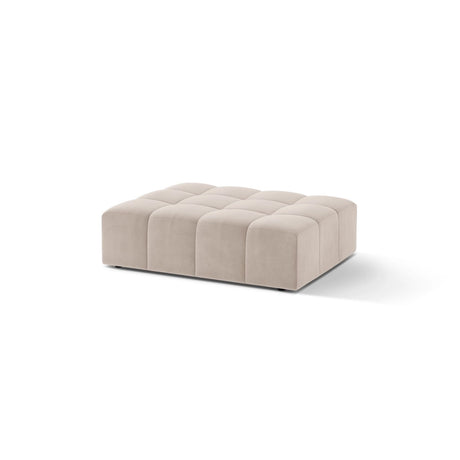 Chicago Pouf aus Samt in Leichtes Beige (Venus 2927), 102x84 cm von Cosmopolitan Design – Bild 3