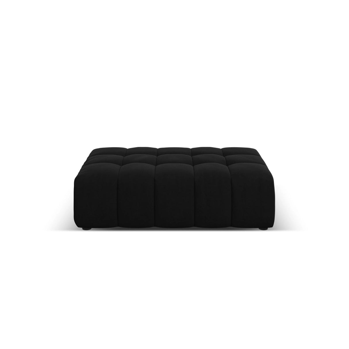 Chicago Pouf aus Samt in Schwarz (Bluvel 19), 102x80x40 cm von Cosmopolitan Design – Bild 1