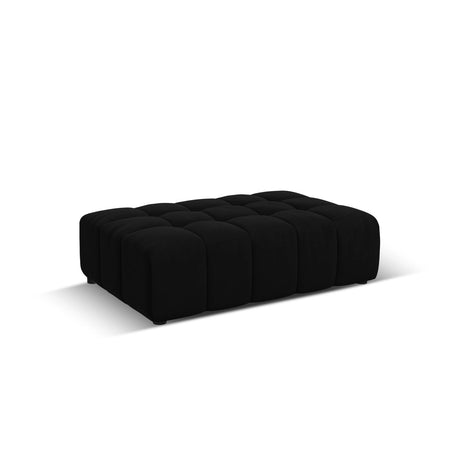 Chicago Pouf aus Samt in Schwarz (Bluvel 19), 102x80x40 cm von Cosmopolitan Design – Bild 3