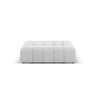 Chicago Pouf aus Samt in Silber (Bluvel 03), 102x80x40 cm von Cosmopolitan Design – Bild 1