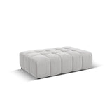 Chicago Pouf aus Samt in Silber (Bluvel 03), 102x80x40 cm von Cosmopolitan Design – Bild 3