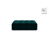 Chicago Pouf aus Samt in Tiefes Petrol (Venus 2911), 102x84 cm von Cosmopolitan Design – Bild 1