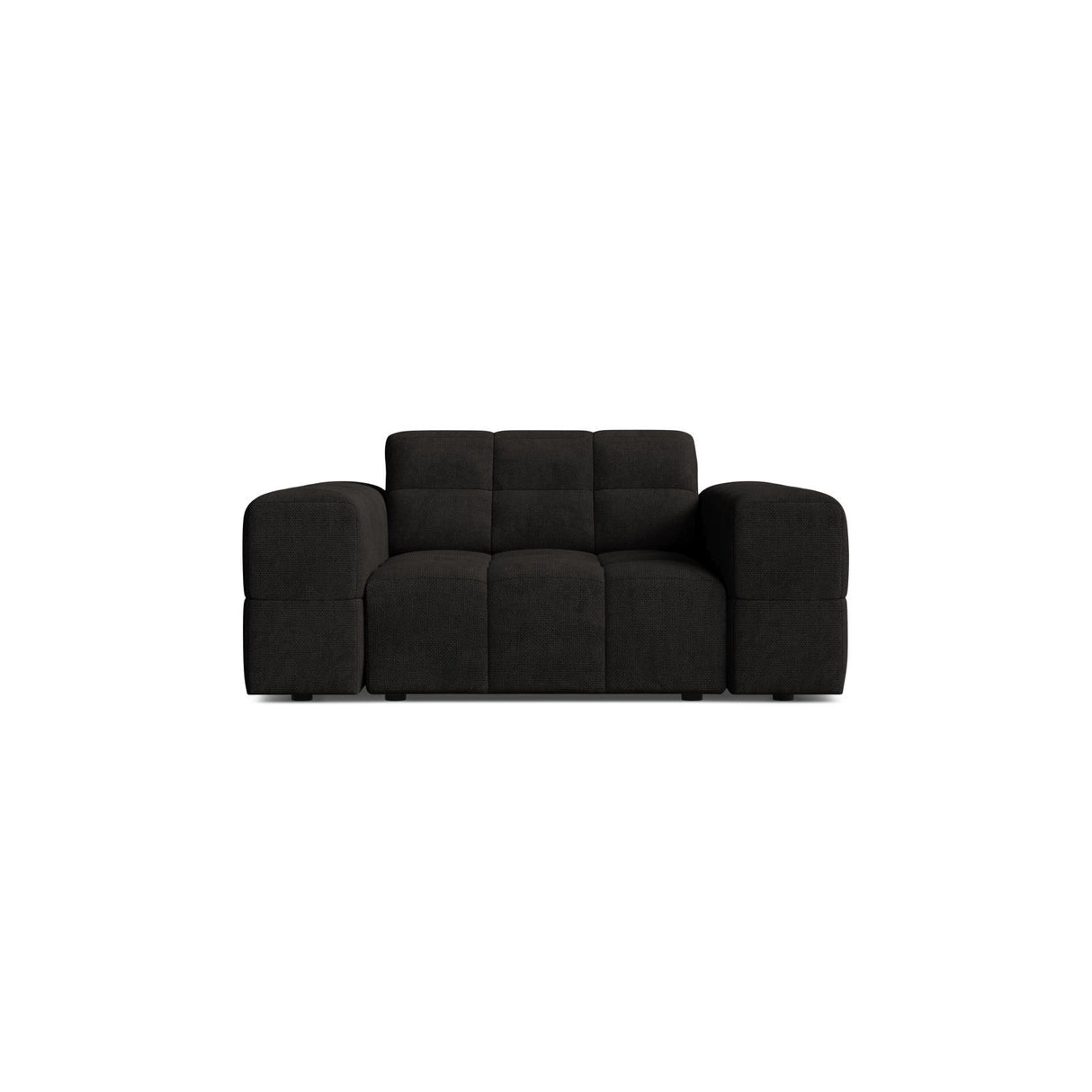 Chicago Sessel aus Chenille in Anthrazit (Eden 21 Black), 132x102 cm von Cosmopolitan Design – Bild 1
