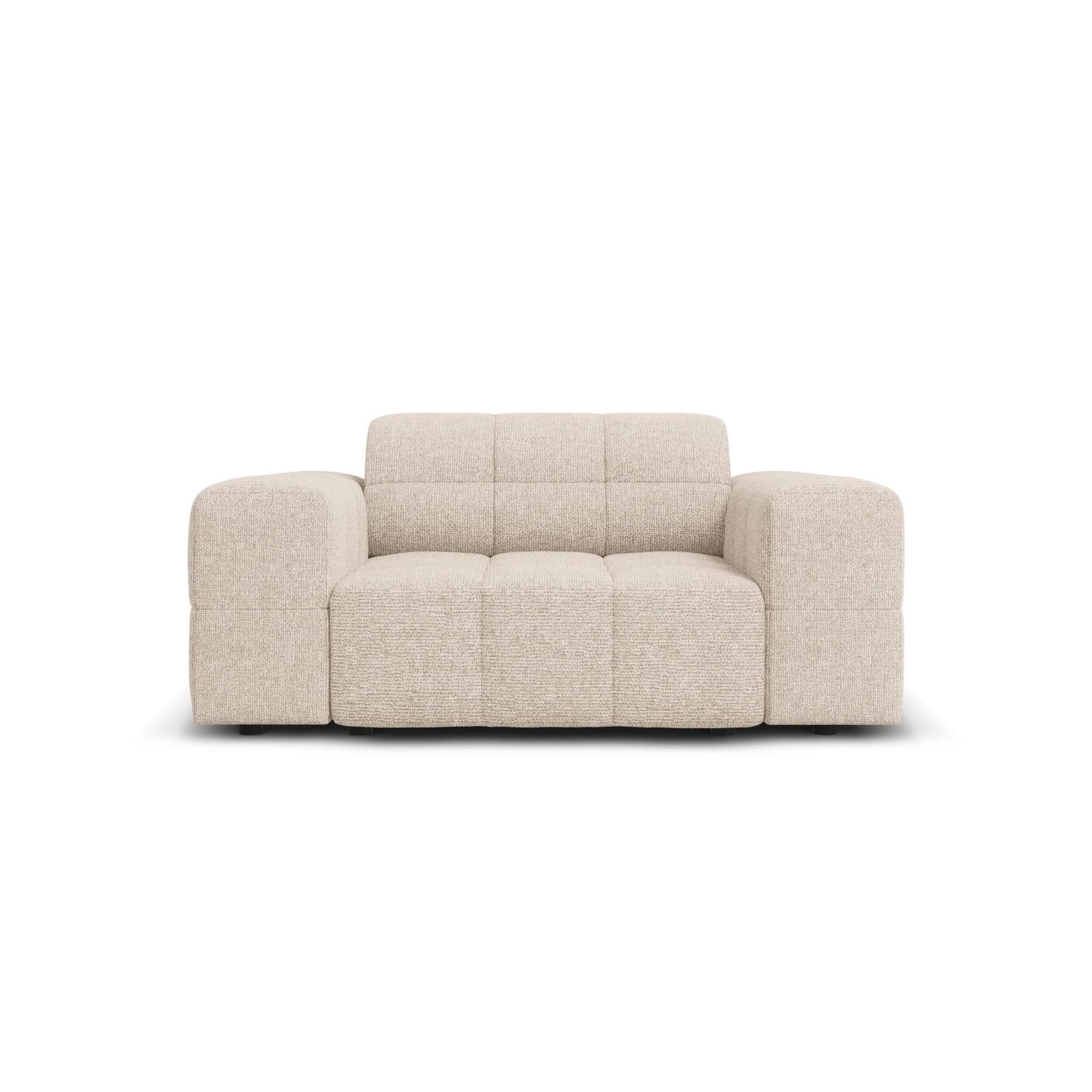 Chicago Sessel aus Chenille in Beige (Haga 30), 124x102x70 cm von Cosmopolitan Design – Bild 1