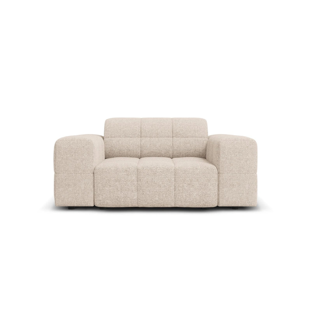 Chicago Sessel aus Chenille in Beige (Haga 30), 124x102x70 cm von Cosmopolitan Design – Bild 1