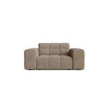 Chicago Sessel aus Chenille in Dunkelbeige (Eden 4 Beige), 132x102 cm von Cosmopolitan Design – Bild 1
