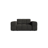 Chicago Sessel aus Chenille in Dunkelgrau (Eden 20 Graphite), 132x102 cm von Cosmopolitan Design – Bild 1