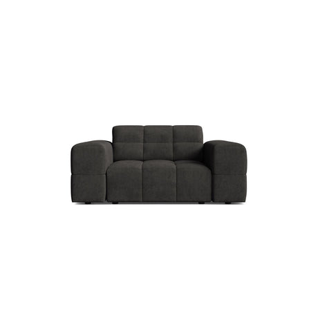 Chicago Sessel aus Chenille in Dunkelgrau (Eden 20 Graphite), 132x102 cm von Cosmopolitan Design – Bild 1