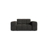 Chicago Sessel aus Chenille in Dunkelgrau (Eden 20 Graphite), 132x102 cm von Cosmopolitan Design – Bild 1