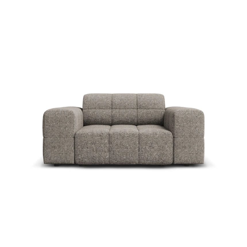 Chicago Sessel aus Chenille in Grau (Haga 16), 124x102x70 cm von Cosmopolitan Design – Bild 1