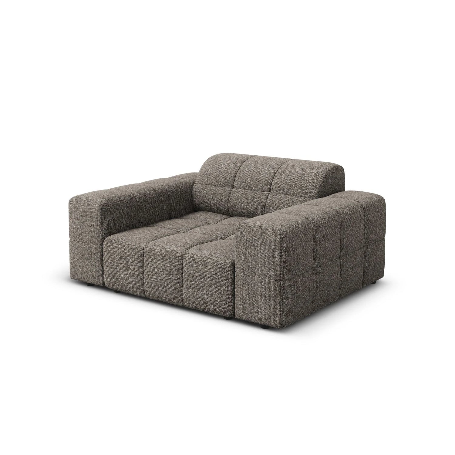Chicago Sessel aus Chenille in Grau (Haga 16), 124x102x70 cm von Cosmopolitan Design – Bild 4