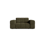 Chicago Sessel aus Chenille in Grün (Eden 12 Olive), 132x102 cm von Cosmopolitan Design – Bild 1