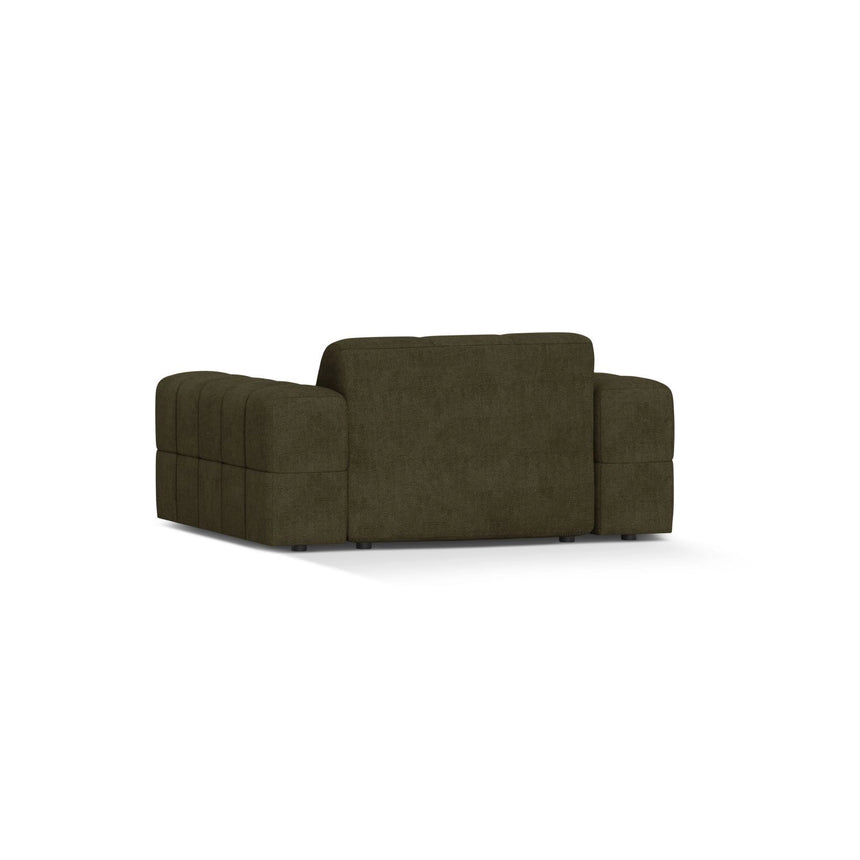 Chicago Sessel aus Chenille in Grün (Eden 12 Olive), 132x102 cm von Cosmopolitan Design – Bild 4