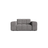 Chicago Sessel aus Chenille in Hellgrau (Eden 18 Grey), 132x102 cm von Cosmopolitan Design – Bild 1