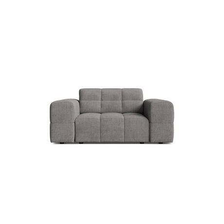 Chicago Sessel aus Chenille in Hellgrau (Eden 18 Grey), 132x102 cm von Cosmopolitan Design – Bild 1