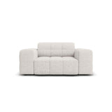 Chicago Sessel aus Chenille in Hellgrau (Haga 06), 124x102x70 cm von Cosmopolitan Design – Bild 1