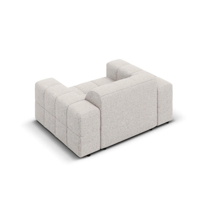Chicago Sessel aus Chenille in Hellgrau (Haga 06), 124x102x70 cm von Cosmopolitan Design – Bild 5