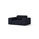 Chicago Sessel aus Chenille in Marineblau (Eden 16 Deep Blue), 132x102 cm von Cosmopolitan Design – Bild 3