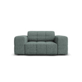 Chicago Sessel aus Chenille in Petrol (Haga 78), 124x102x70 cm von Cosmopolitan Design – Bild 1