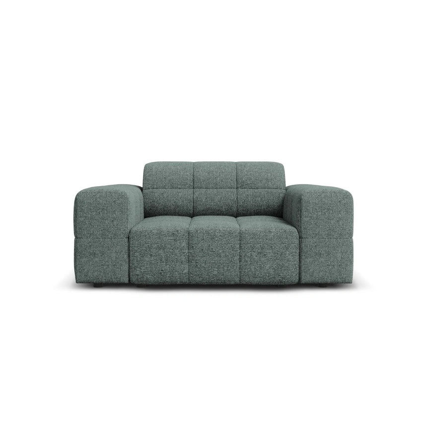 Chicago Sessel aus Chenille in Petrol (Haga 78), 124x102x70 cm von Cosmopolitan Design – Bild 1