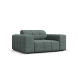 Chicago Sessel aus Chenille in Petrol (Haga 78), 124x102x70 cm von Cosmopolitan Design – Bild 3