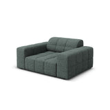 Chicago Sessel aus Chenille in Petrol (Haga 78), 124x102x70 cm von Cosmopolitan Design – Bild 4