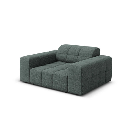 Chicago Sessel aus Chenille in Petrol (Haga 78), 124x102x70 cm von Cosmopolitan Design – Bild 4