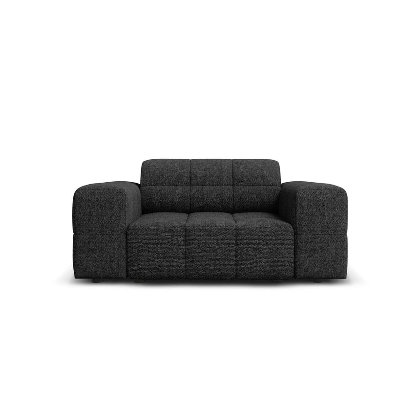 Chicago Sessel aus Chenille in Schwarz (Haga 19), 124x102x70 cm von Cosmopolitan Design – Bild 1
