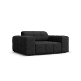 Chicago Sessel aus Chenille in Schwarz (Haga 19), 124x102x70 cm von Cosmopolitan Design – Bild 3