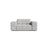 Chicago Sessel aus Chenille in Silber (Eden 17 Silver), 132x102 cm von Cosmopolitan Design – Bild 1