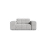 Chicago Sessel aus Chenille in Silber (Eden 17 Silver), 132x102 cm von Cosmopolitan Design – Bild 1
