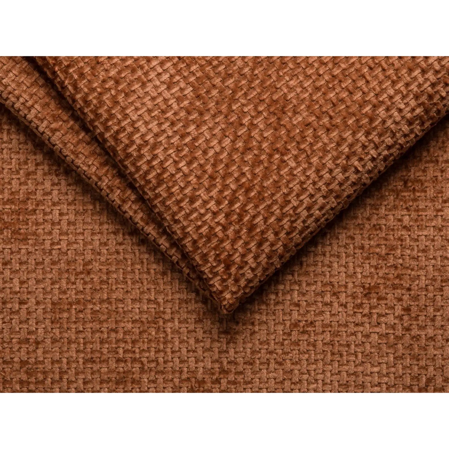 Chicago Sessel aus Chenille in Ziegel (Eden 10 Terra), 132x102 cm von Cosmopolitan Design – Bild 5