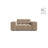 Chicago Sessel aus Samt in Beige (Venus 2928), 132x102 cm von Cosmopolitan Design – Bild 1